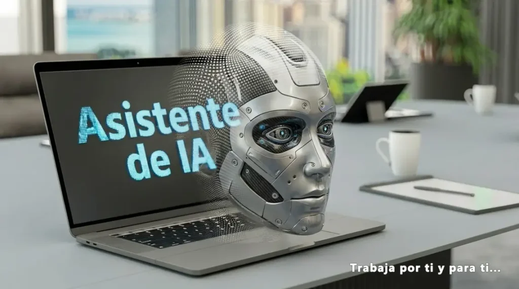Representación digital de un Asistente de Inteligencia Artificial