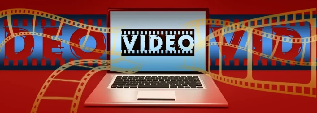 Grafica digital que representa el video marketing online
